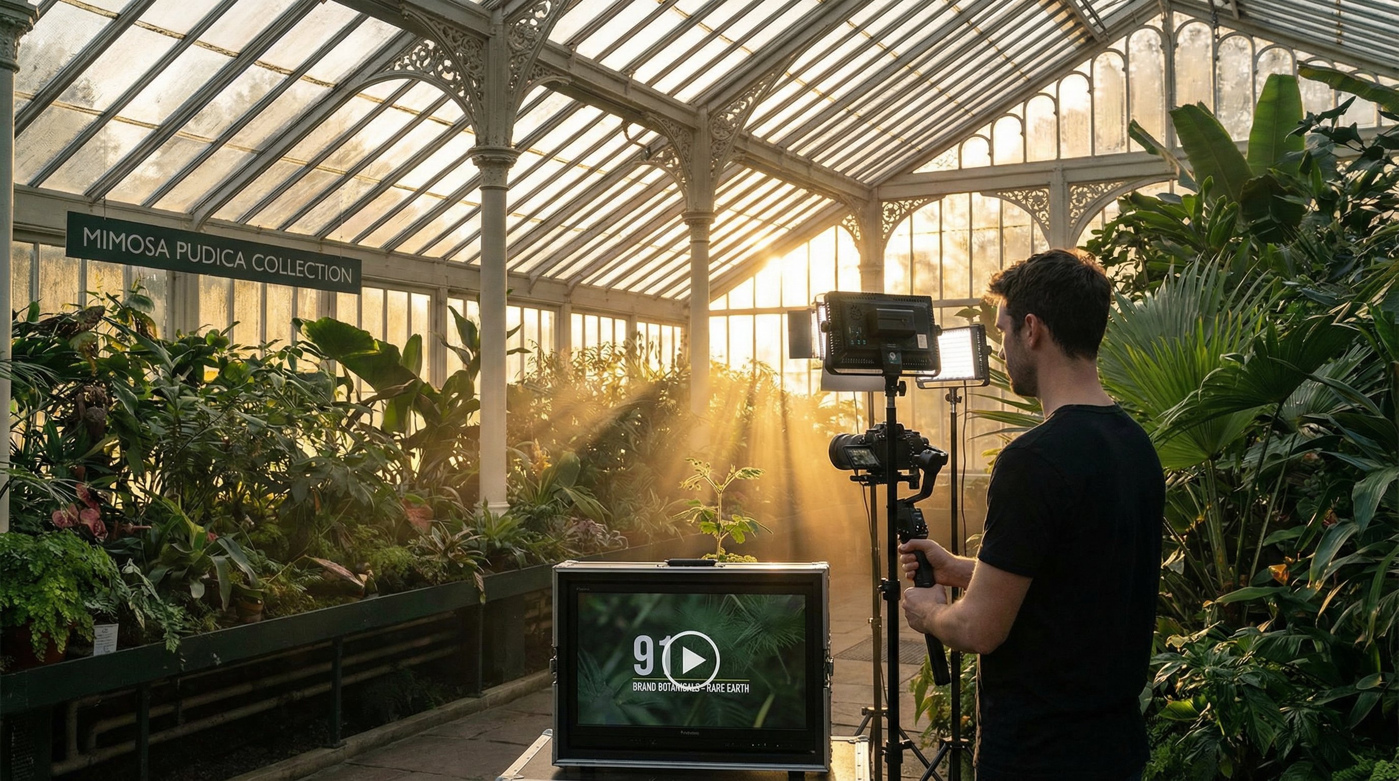 黄色仓库植物视频